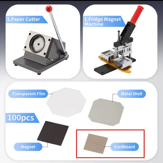 Luxmagnets 50x50MM(2"x2") Magnets Machine Kit With Cutter And Materials